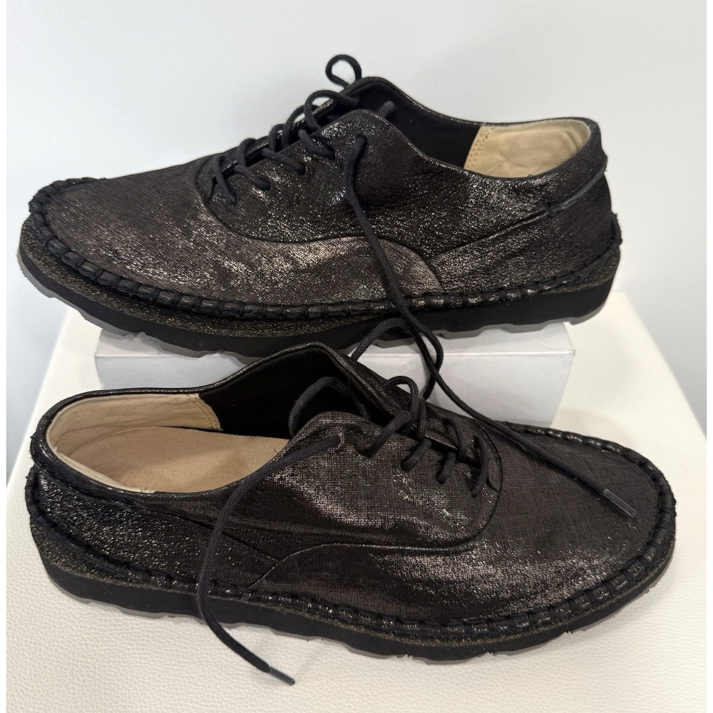 Clarks Oxfords Metallic Bronze Collection Platform Cunky Sole Size 9M